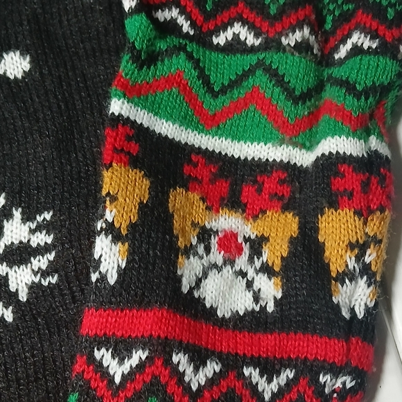 Women's XL Christmas Holiday Ugly Sweater Bull Dog “ It’s been a ruff year” - Picture 6 of 12